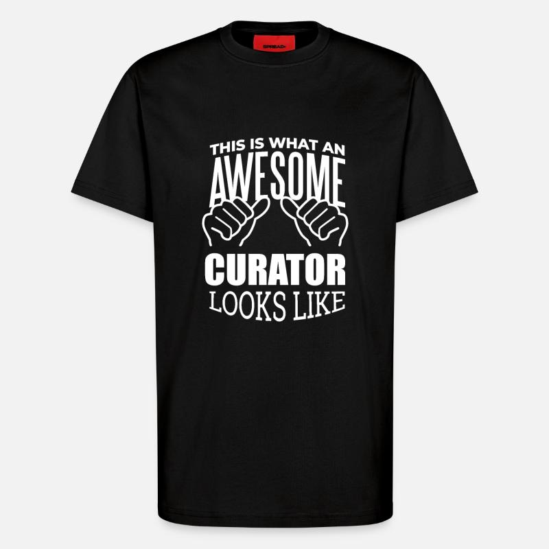 Kurator - T-Shirt - made by SPREAD - SOLID BLACK