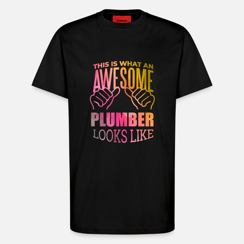 Klempner - T-Shirt - made by SPREAD - SOLID BLACK