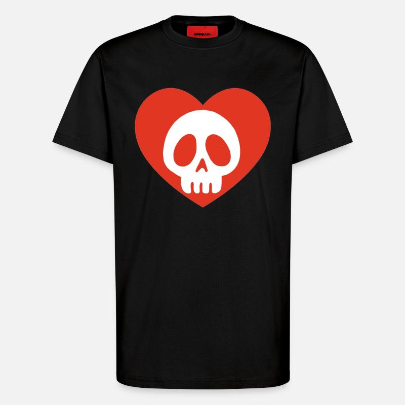 Sterbliche Liebe - T-Shirt - made by SPREAD - SOLID BLACK