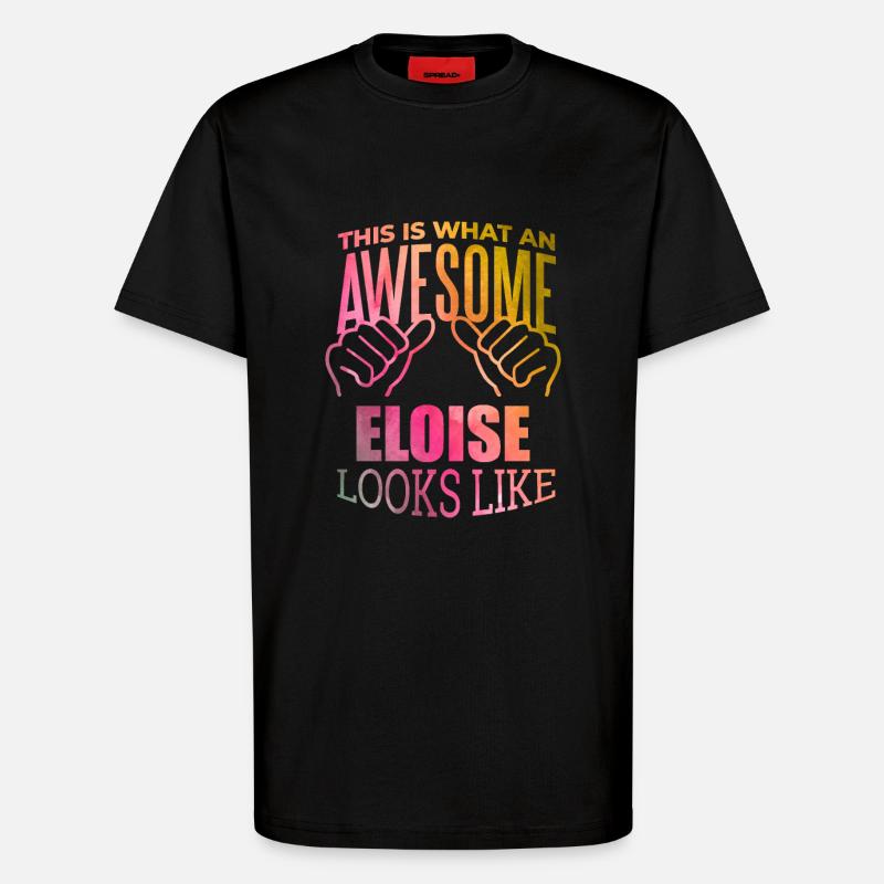 Eloise - T-shirt bio décontracté fabriqué en UE - SOLID BLACK