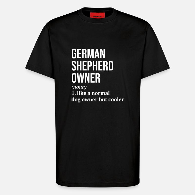 Deutscher Schäferhund - T-Shirt - made by SPREAD - SOLID BLACK