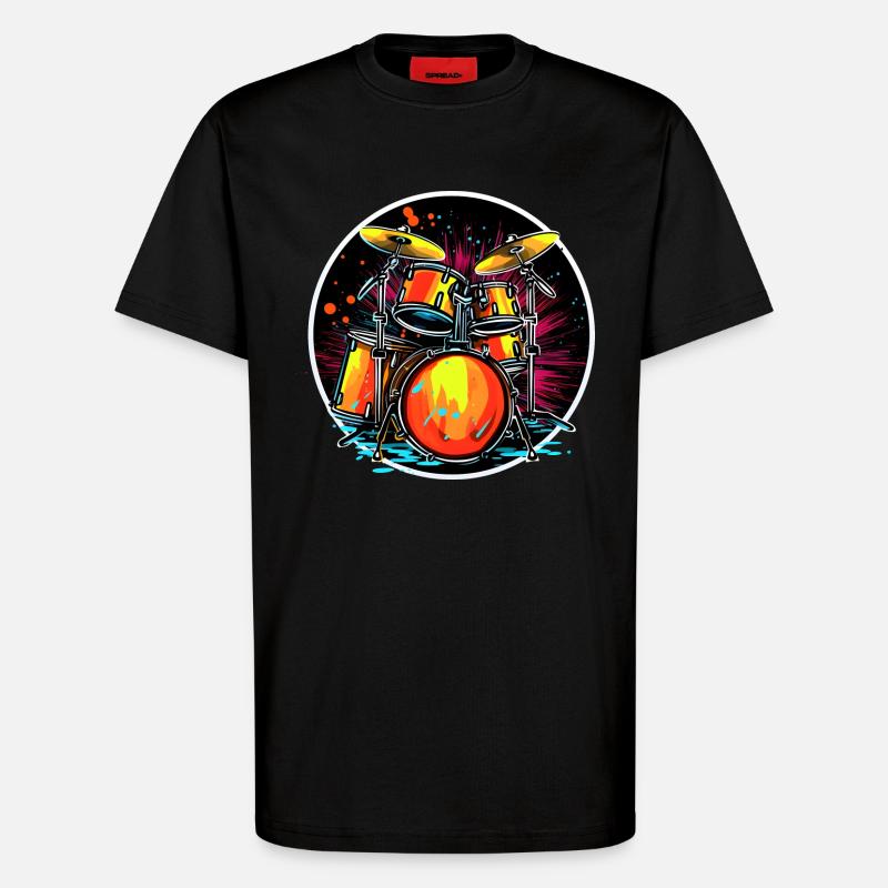 Trapset Portrait - T-Shirt - made by SPREAD - SOLID BLACK