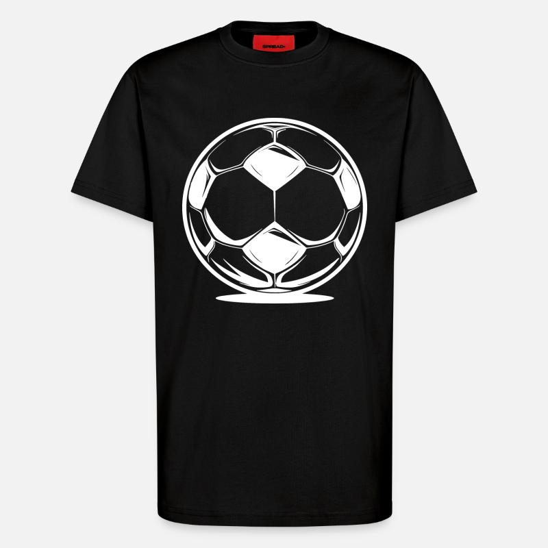 Fußball - T-Shirt - made by SPREAD - SOLID BLACK