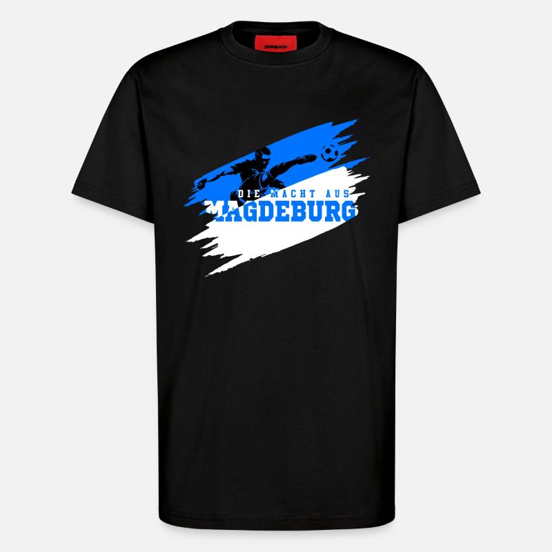 La puissance de Magdebourg - T-shirt bio décontracté fabriqué en UE - SOLID BLACK