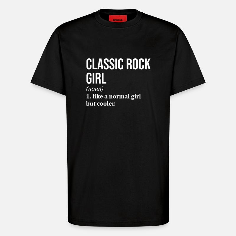 Klassischer Rock - T-Shirt - made by SPREAD - SOLID BLACK