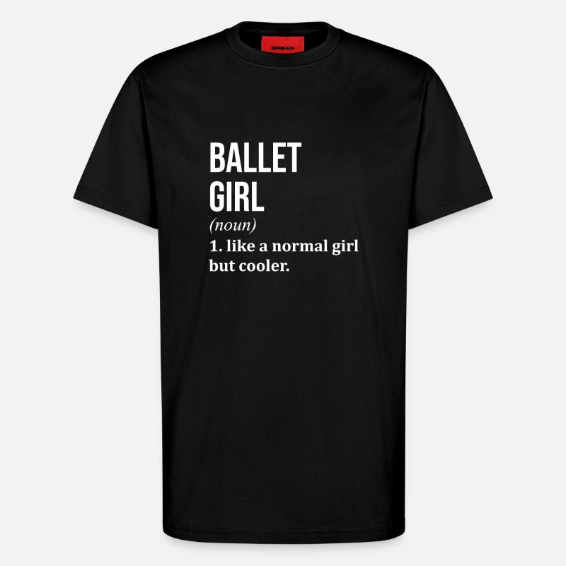 Ballett - T-Shirt - made by SPREAD - SOLID BLACK