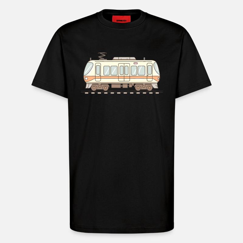 Eisenbahn Comic Look - T-Shirt - made by SPREAD - SOLID BLACK