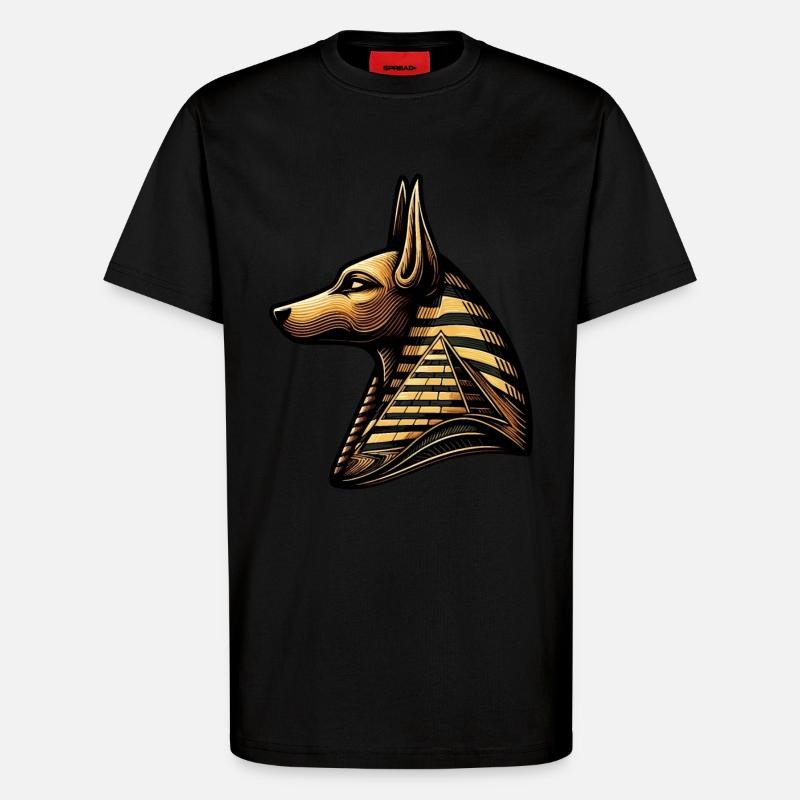 Anubis | Wächter der Gräber Ägypten - T-Shirt - made by SPREAD - SOLID BLACK