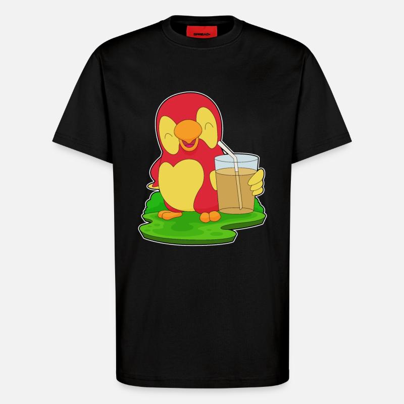 Papagei Saft - T-Shirt - made by SPREAD - SOLID BLACK
