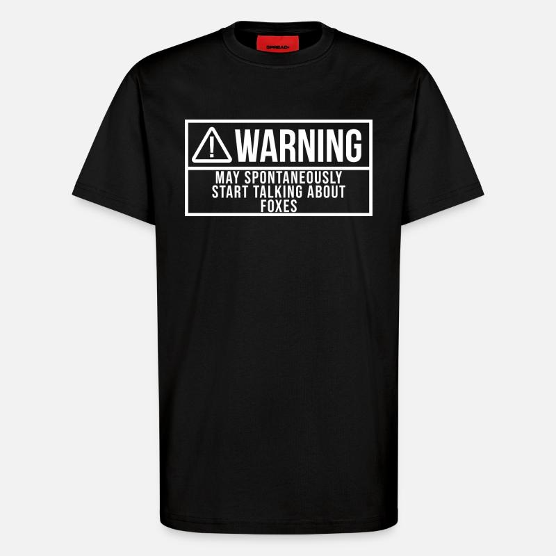 Fox - T-Shirt - made by SPREAD - SOLID BLACK