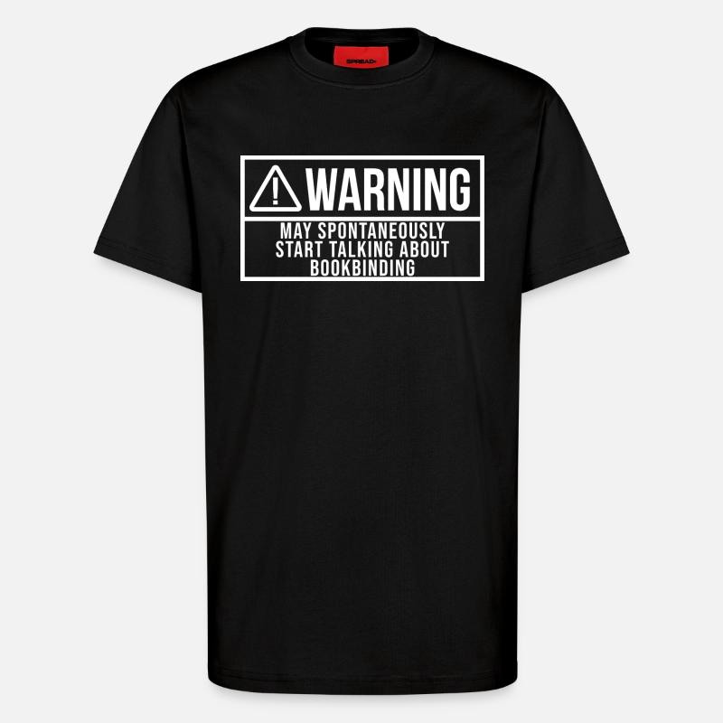 Buchbindung - T-Shirt - made by SPREAD - SOLID BLACK