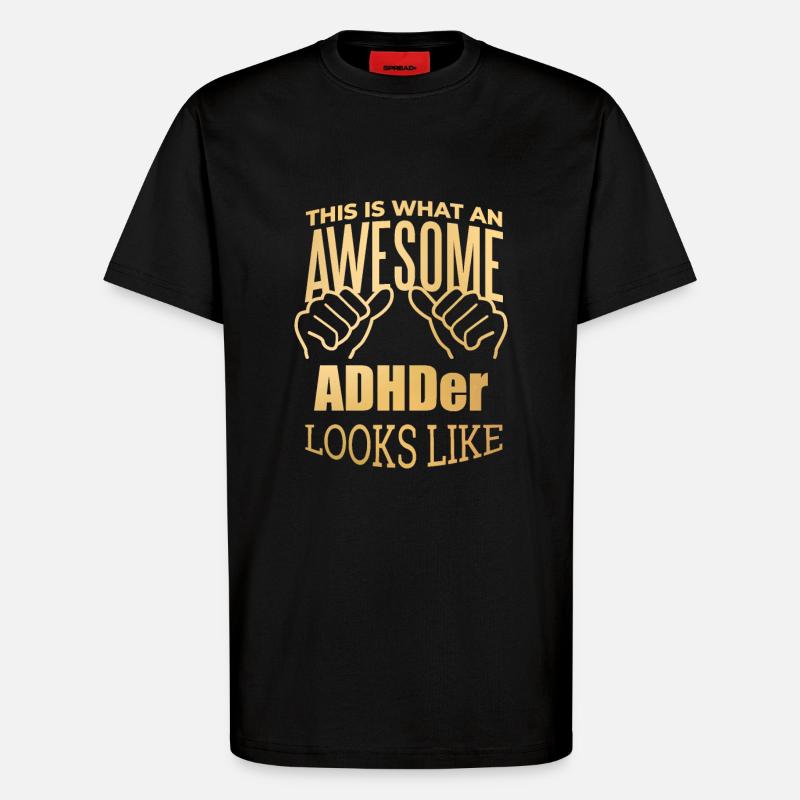 ADHS - T-Shirt - made by SPREAD - SOLID BLACK