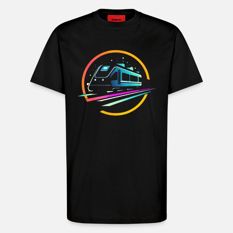 Zug Comic - T-Shirt - made by SPREAD - SOLID BLACK