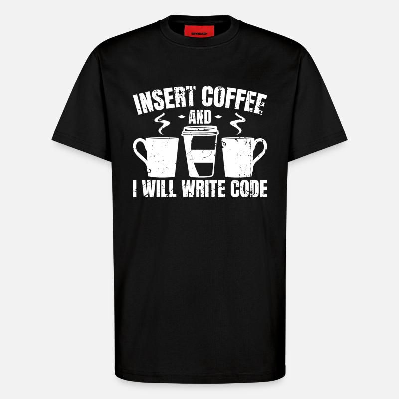 Programmierer Lustige Witze - T-Shirt - made by SPREAD - SOLID BLACK