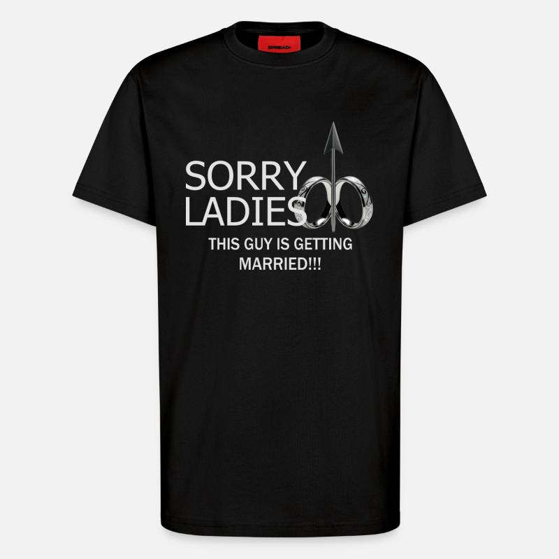 Mann wird Heiraten - T-Shirt - made by SPREAD - SOLID BLACK