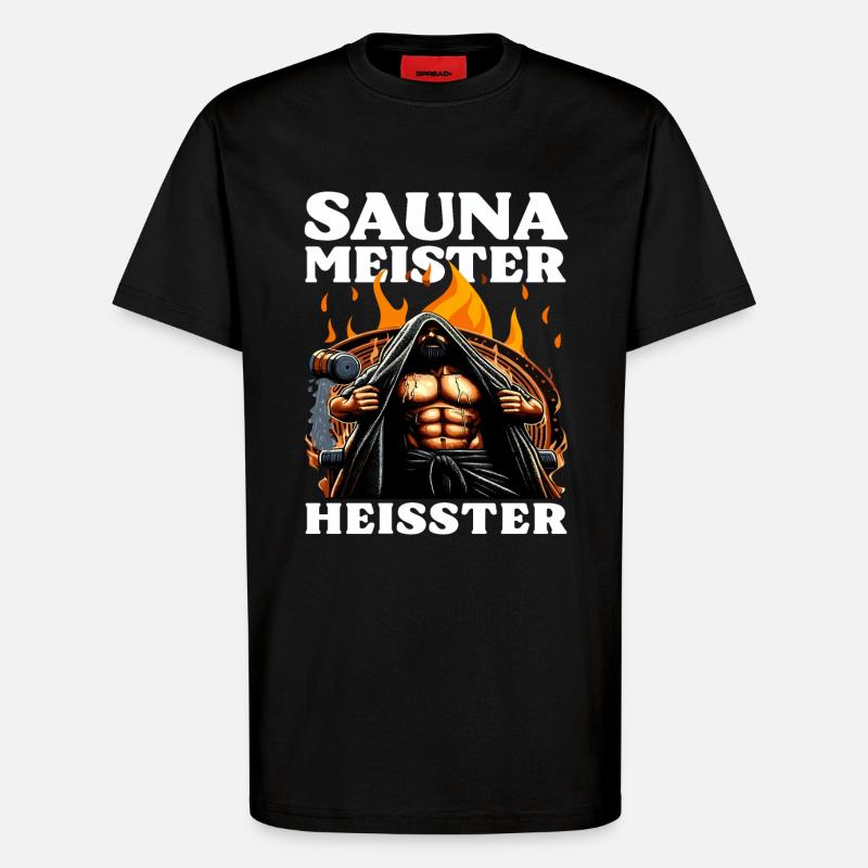 Sauna Master Heisser - Infusion Master - T-Shirt - made by SPREAD - SOLID BLACK