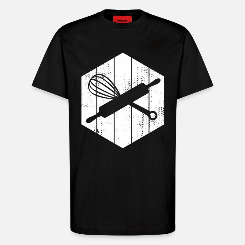Pasta Roll Hand Mixer - T-Shirt - made by SPREAD - SOLID BLACK