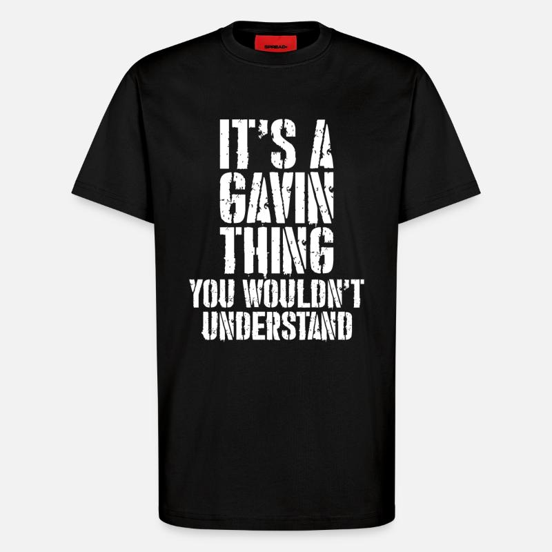C’est un truc de gavin - T-shirt bio décontracté fabriqué en UE - SOLID BLACK