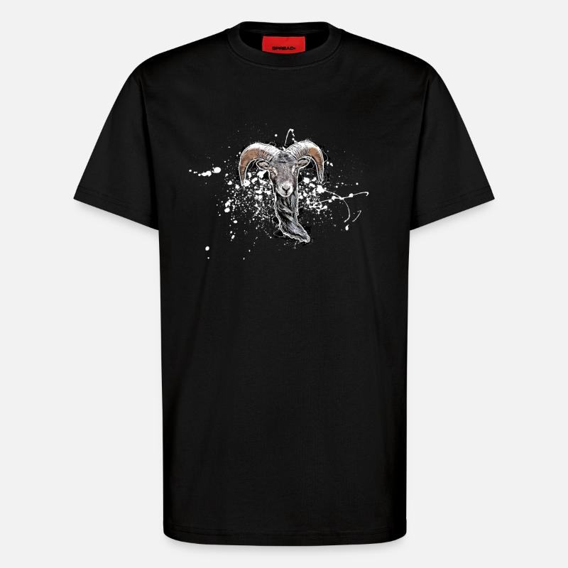 Ziegenbock - T-Shirt - made by SPREAD - SOLID BLACK