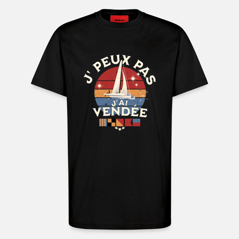 J'peux pas j'ai Vendée Glb - T-shirt bio décontracté fabriqué en UE - SOLID BLACK