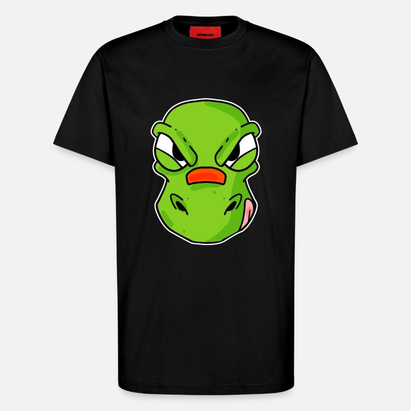 Dino Head Dinosaur - T-Shirt - made by SPREAD - SOLID BLACK