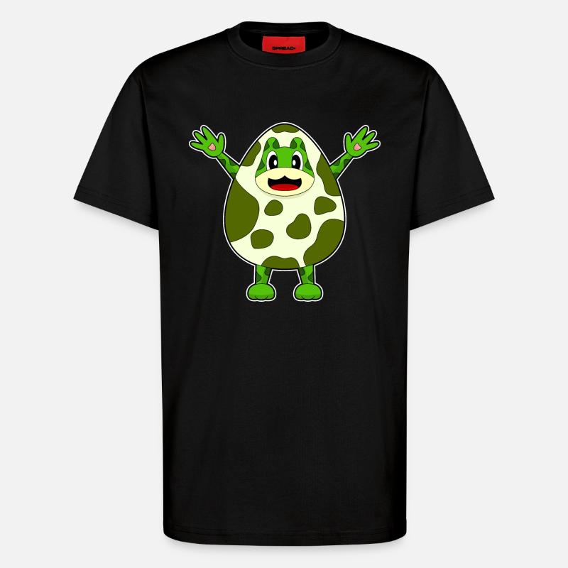 Frosch Ei - T-Shirt - made by SPREAD - SOLID BLACK