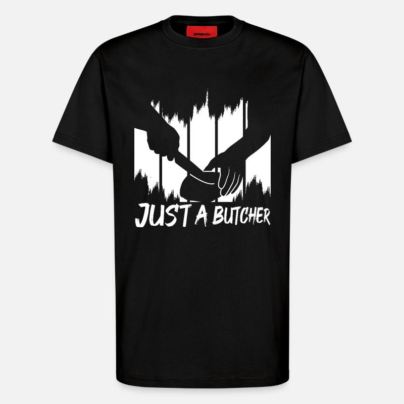 Nur ein Metzger - T-Shirt - made by SPREAD - SOLID BLACK
