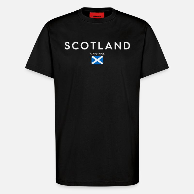 Flagge von Schottland, Schottischer Stolz - T-Shirt - made by SPREAD - SOLID BLACK