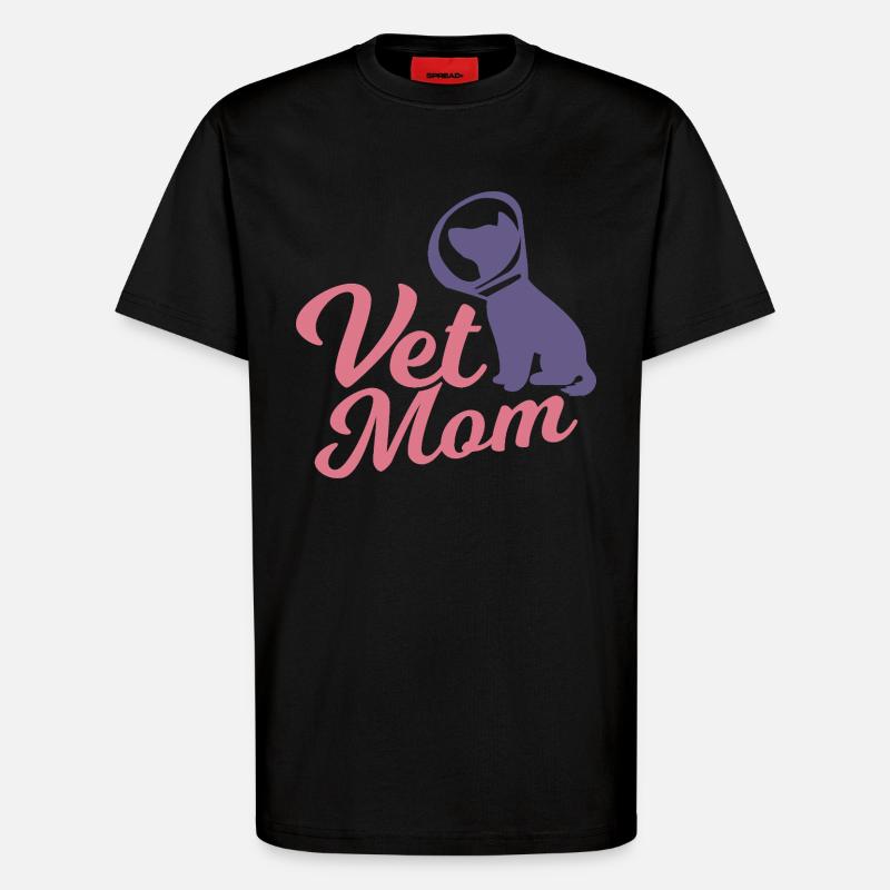 Veterinär Mutter - T-Shirt - made by SPREAD - SOLID BLACK