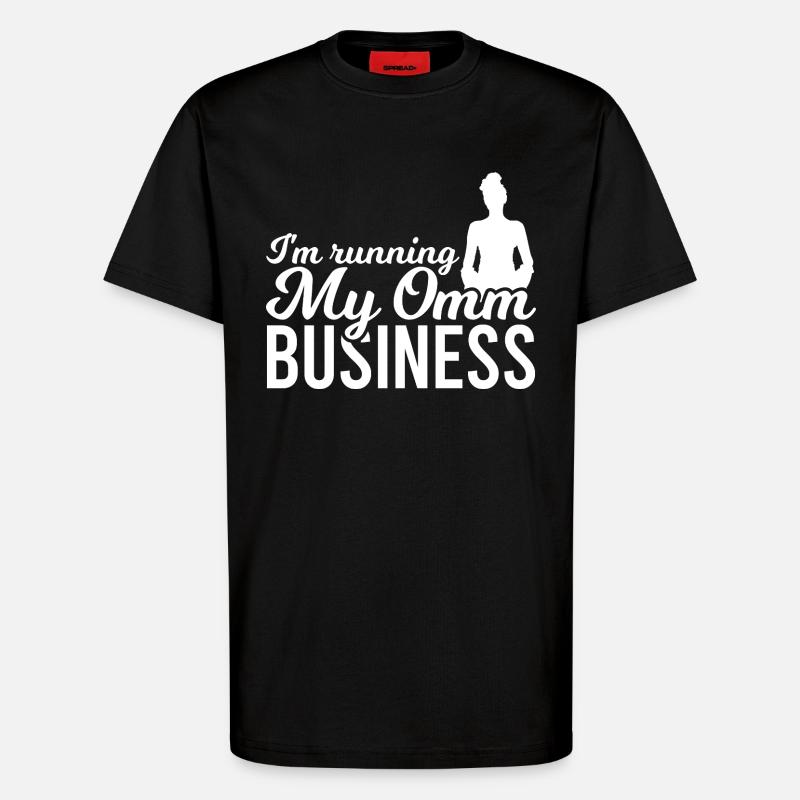 Yogalehrer Witz - T-Shirt - made by SPREAD - SOLID BLACK