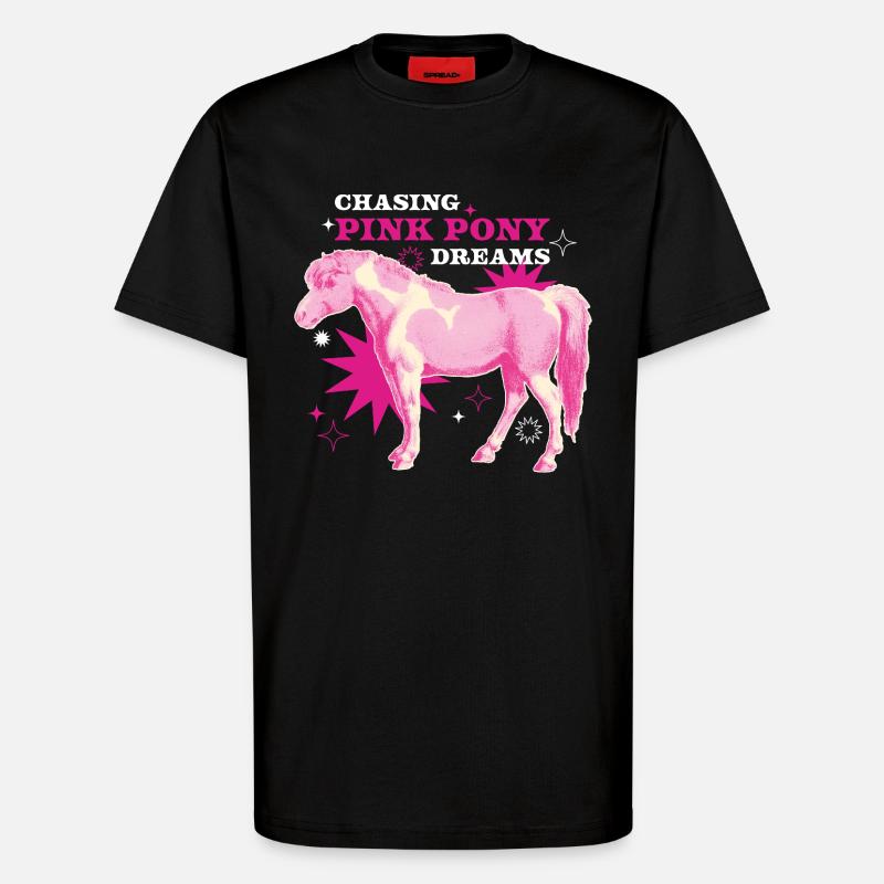 Pink Pony Dreams – Magic Ride - T-Shirt - made by SPREAD - SOLID BLACK