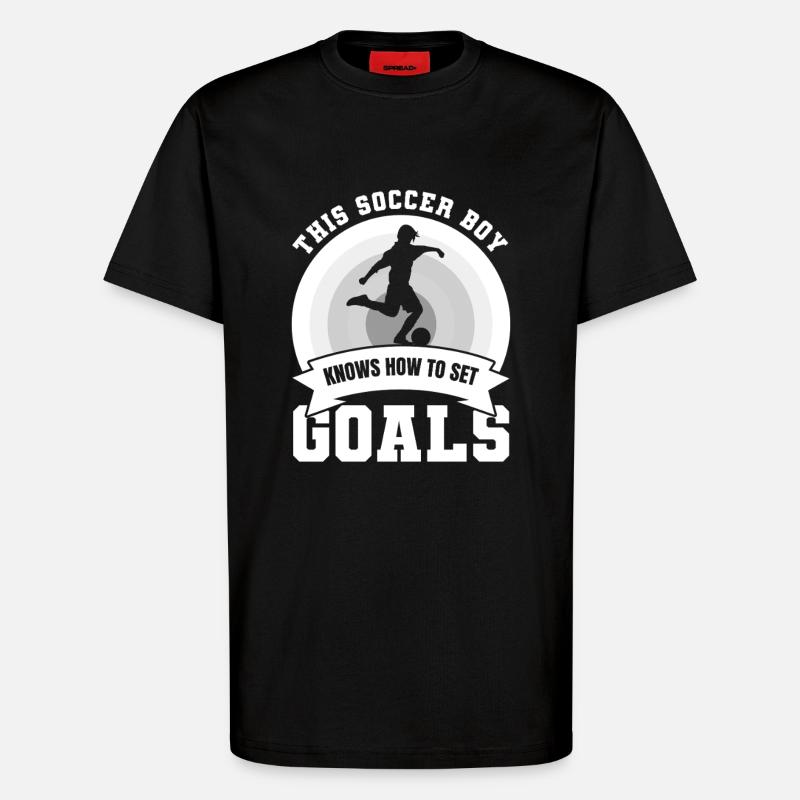 Fußballjunge - T-Shirt - made by SPREAD - SOLID BLACK