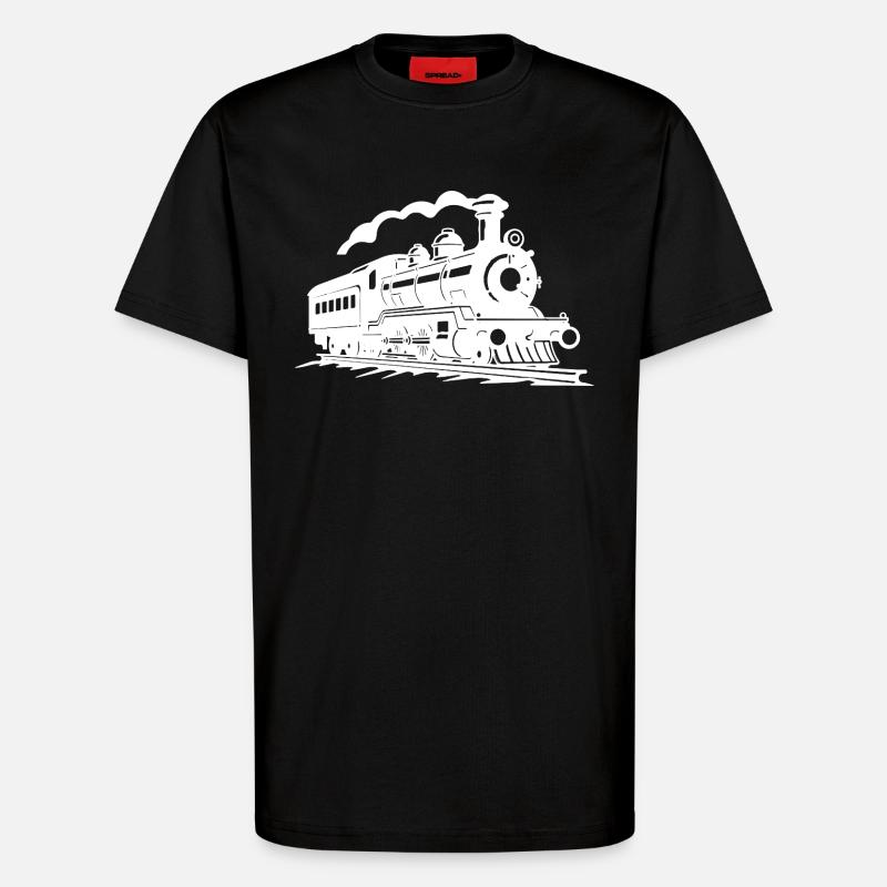 Eisenbahn - T-Shirt - made by SPREAD - SOLID BLACK