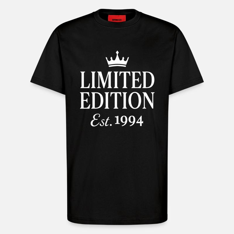 Édition limitée Est. 1994 - T-shirt bio décontracté fabriqué en UE - SOLID BLACK