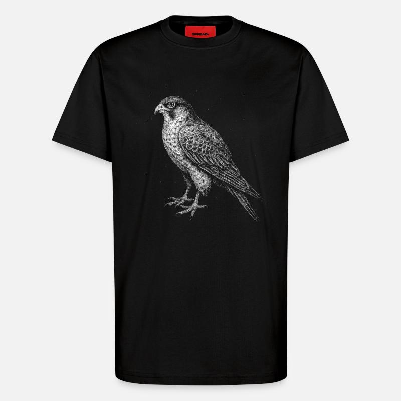 Ein Falke - T-Shirt - made by SPREAD - SOLID BLACK