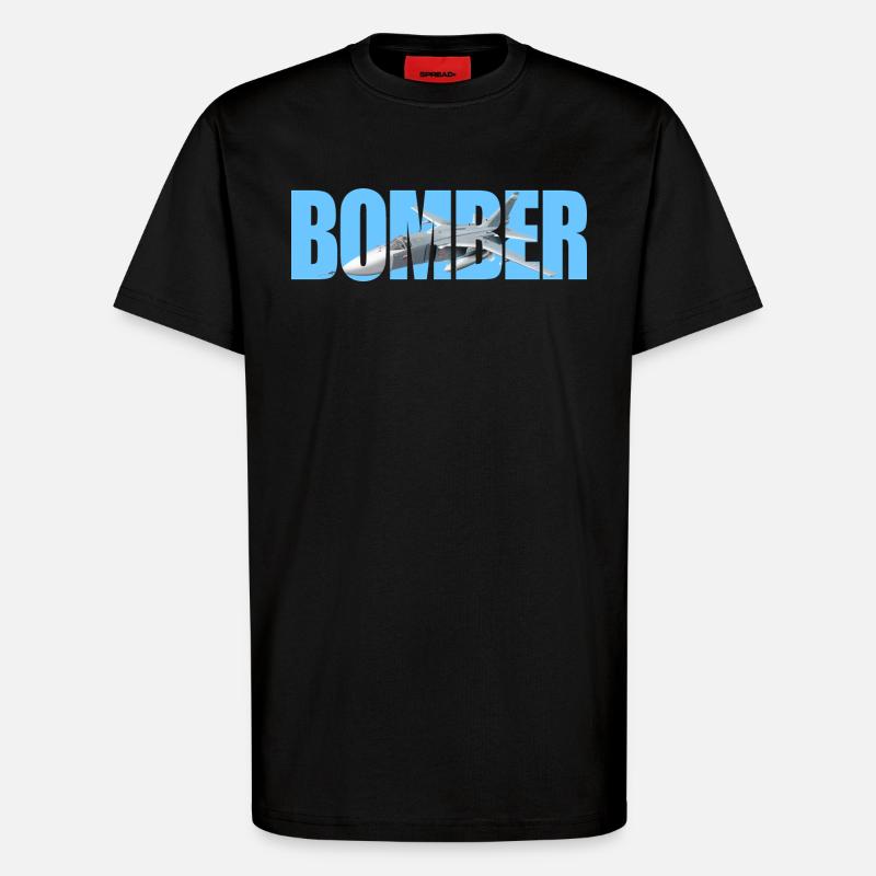 Bomber Su-24 - T-Shirt - made by SPREAD - SOLID BLACK