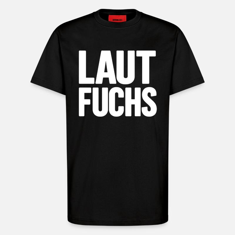 LAUTFUCHS - T-Shirt - made by SPREAD - SOLID BLACK