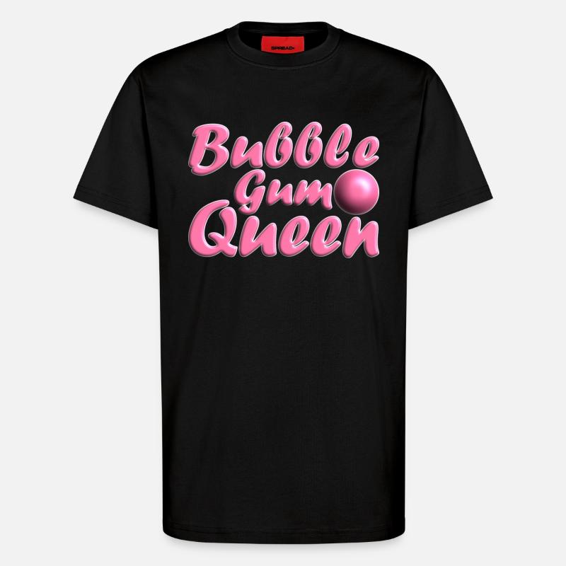 Bubblegum Queen rosa - T-Shirt - made by SPREAD - SOLID BLACK
