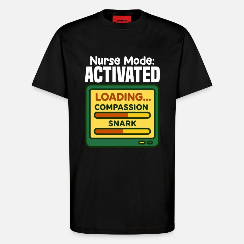 KRANKENSCHWESTER-MODUS AKTIVIERT - SCHWESTER-GESCHENK - T-Shirt - made by SPREAD - SOLID BLACK