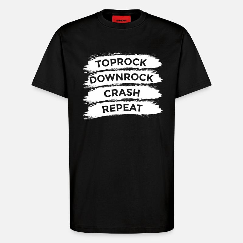 Breakdance Techniques - T-Shirt - made by SPREAD - SOLID BLACK