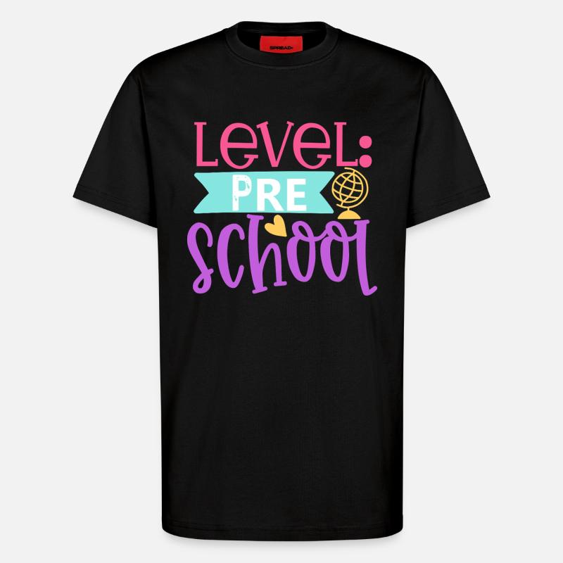 Level: Vorschule - T-Shirt - made by SPREAD - SOLID BLACK