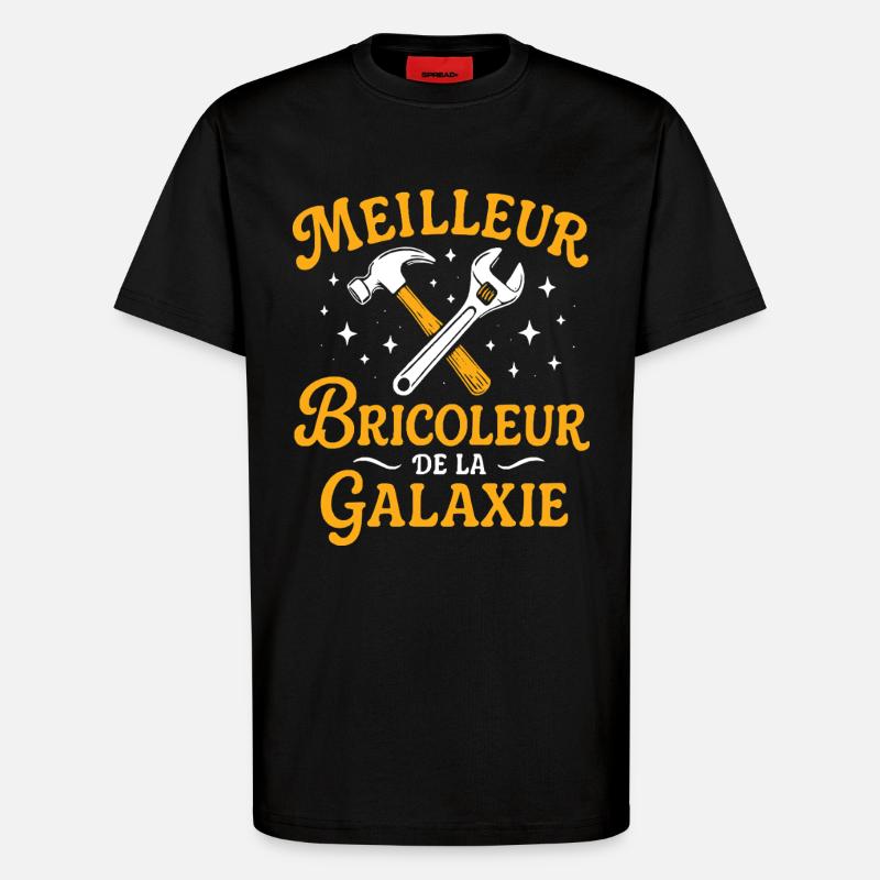 Bester Tüftler der Galaxis - T-Shirt - made by SPREAD - SOLID BLACK
