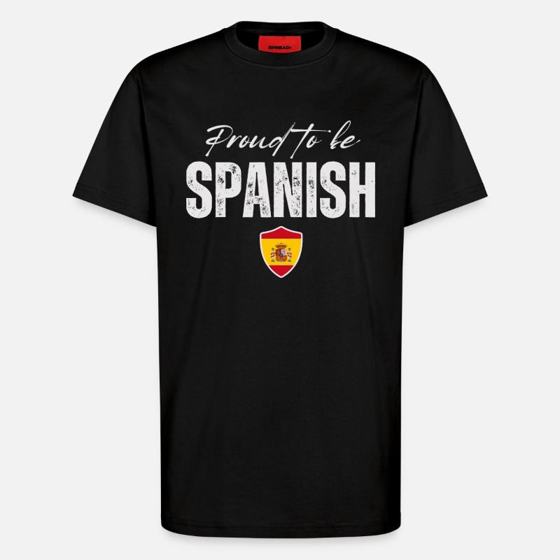 Spanischer Stolz, ich liebe Spanien - T-Shirt - made by SPREAD - SOLID BLACK
