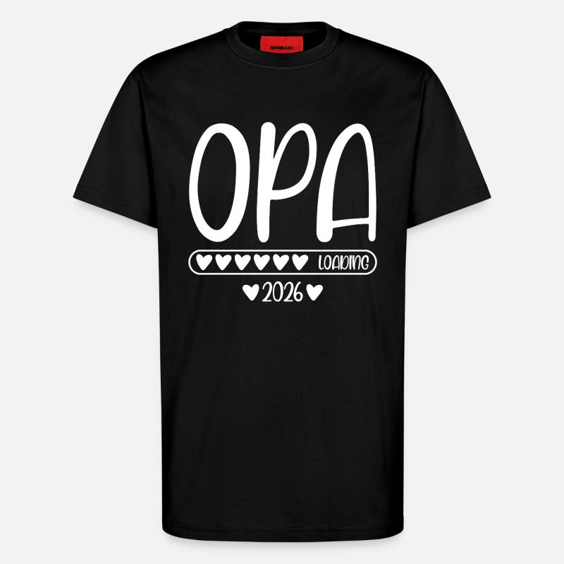 Opa 2026 loading - T-Shirt - made by SPREAD - SOLID BLACK