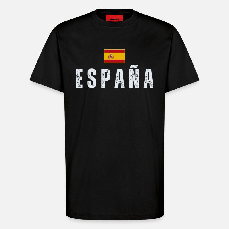 Ich liebe Spanien, spanischen Stolz - T-Shirt - made by SPREAD - SOLID BLACK