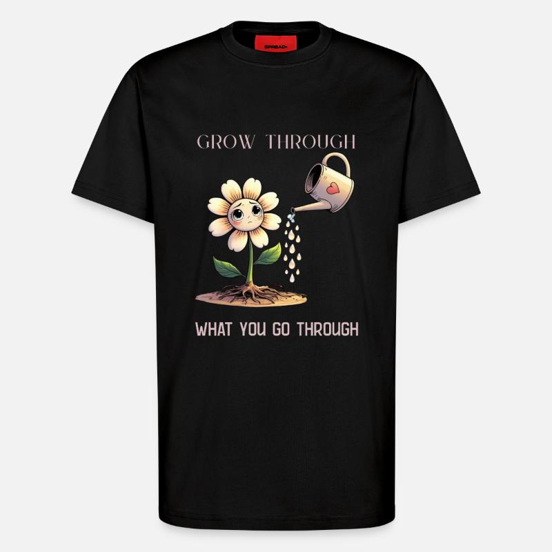 Selbstliebe wächst mit jeder Träne - T-Shirt - made by SPREAD - SOLID BLACK