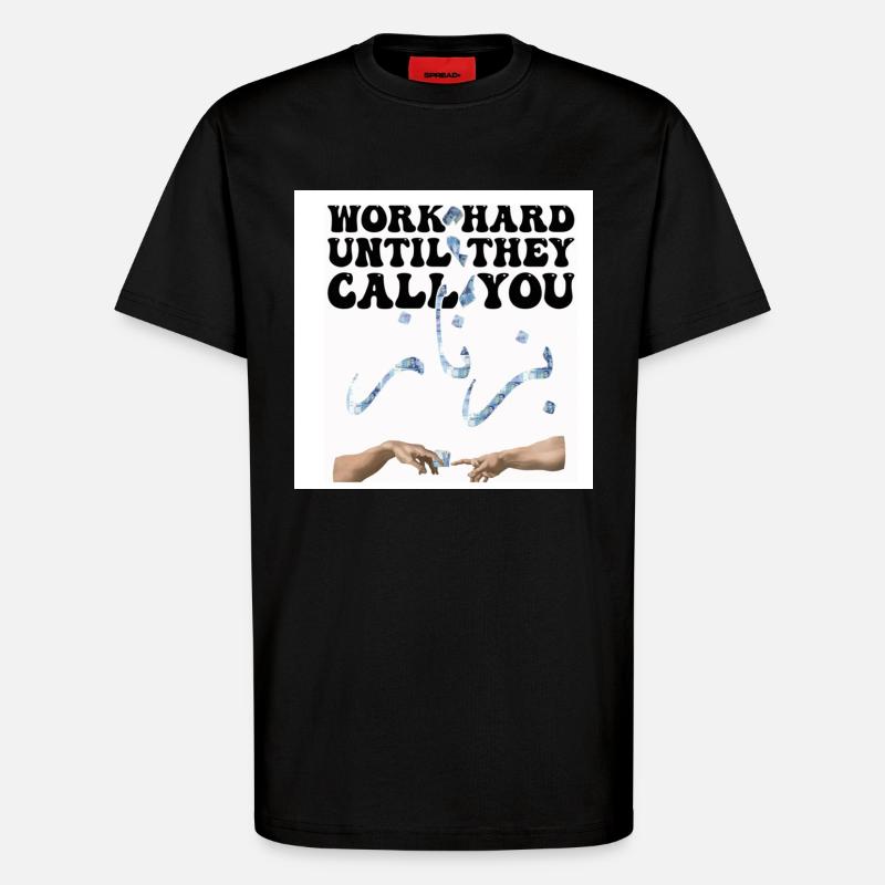 Motivation Arbeit Geld - T-Shirt - made by SPREAD - SOLID BLACK