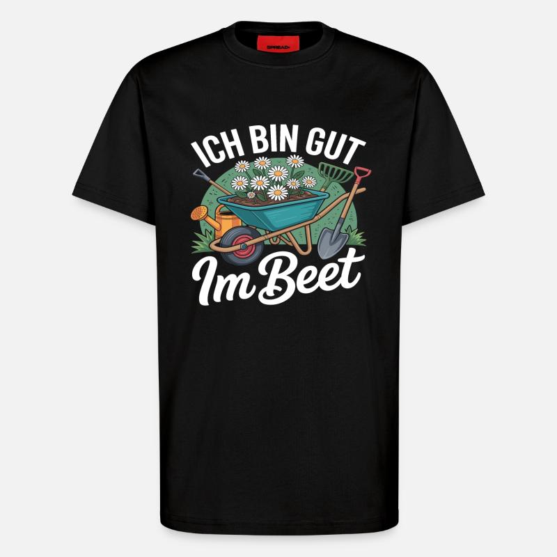ich bin gut im beet - T-Shirt - made by SPREAD - SOLID BLACK