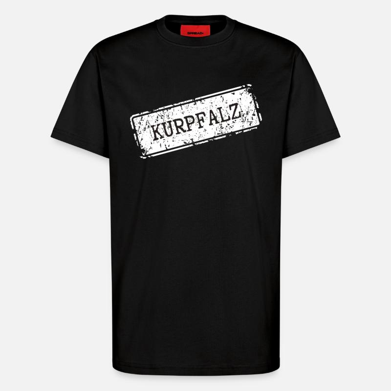 Conception d'impression sous licence Kurrhatz - T-shirt bio décontracté fabriqué en UE - SOLID BLACK