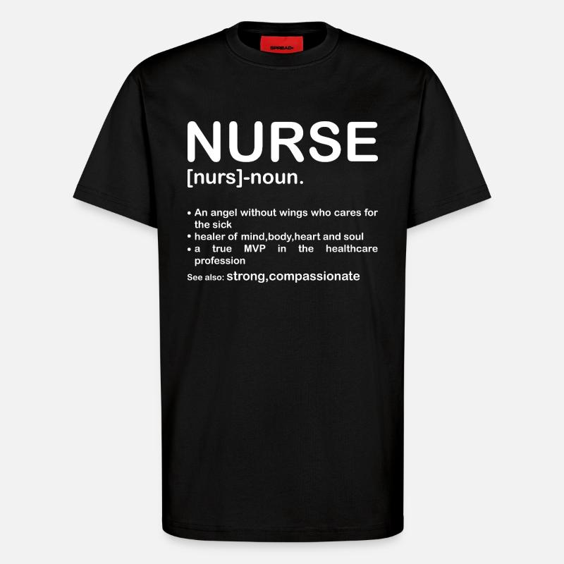 Krankenschwester - T-Shirt - made by SPREAD - SOLID BLACK